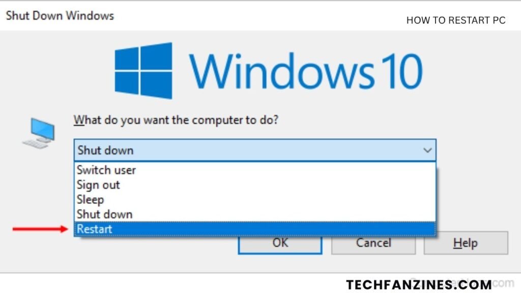 how to restart pc​